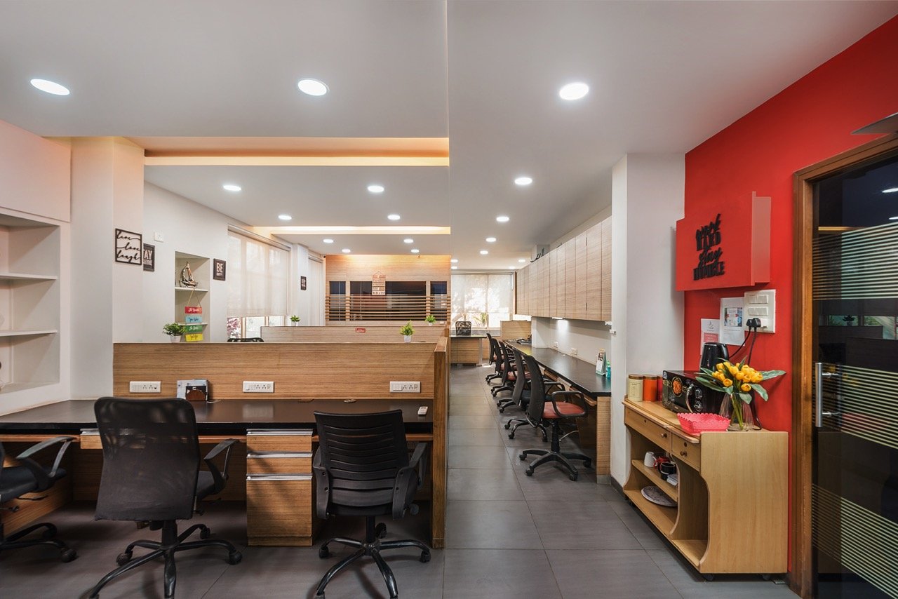 Modern open-plan workspace